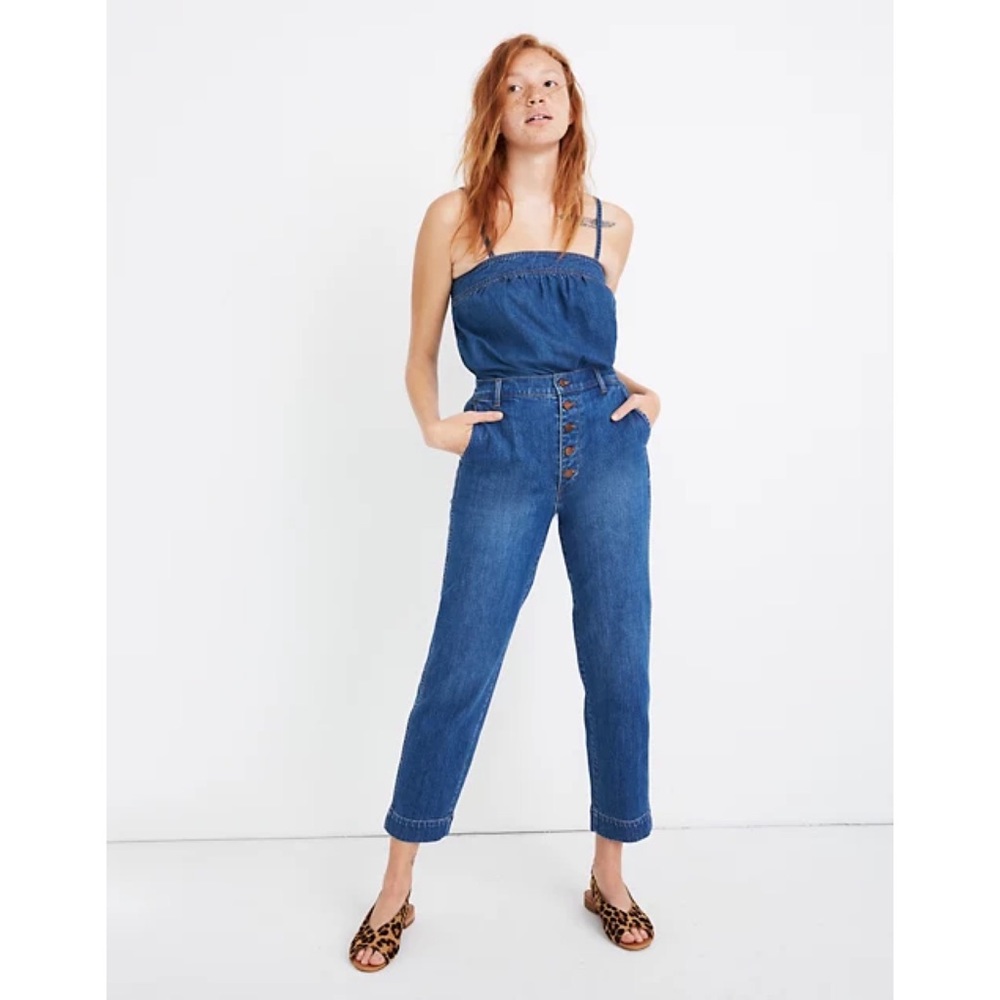 Tapered Jeans in Eastgate Wash: Button-Front Edition